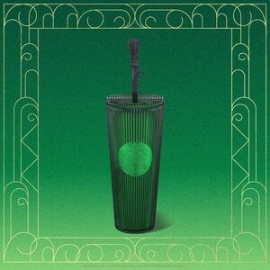 Starbucks Wicked | Elphaba Thropp 24oz Cold Cup with Broom Straw Topper